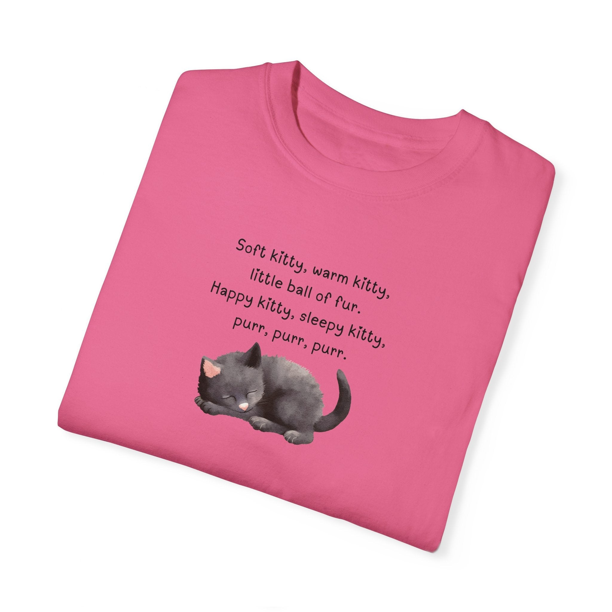 Soft Kitty Warm Kitty Unisex Garment - Dyed T - shirt - T - Shirt - Epileptic Al’s Shop