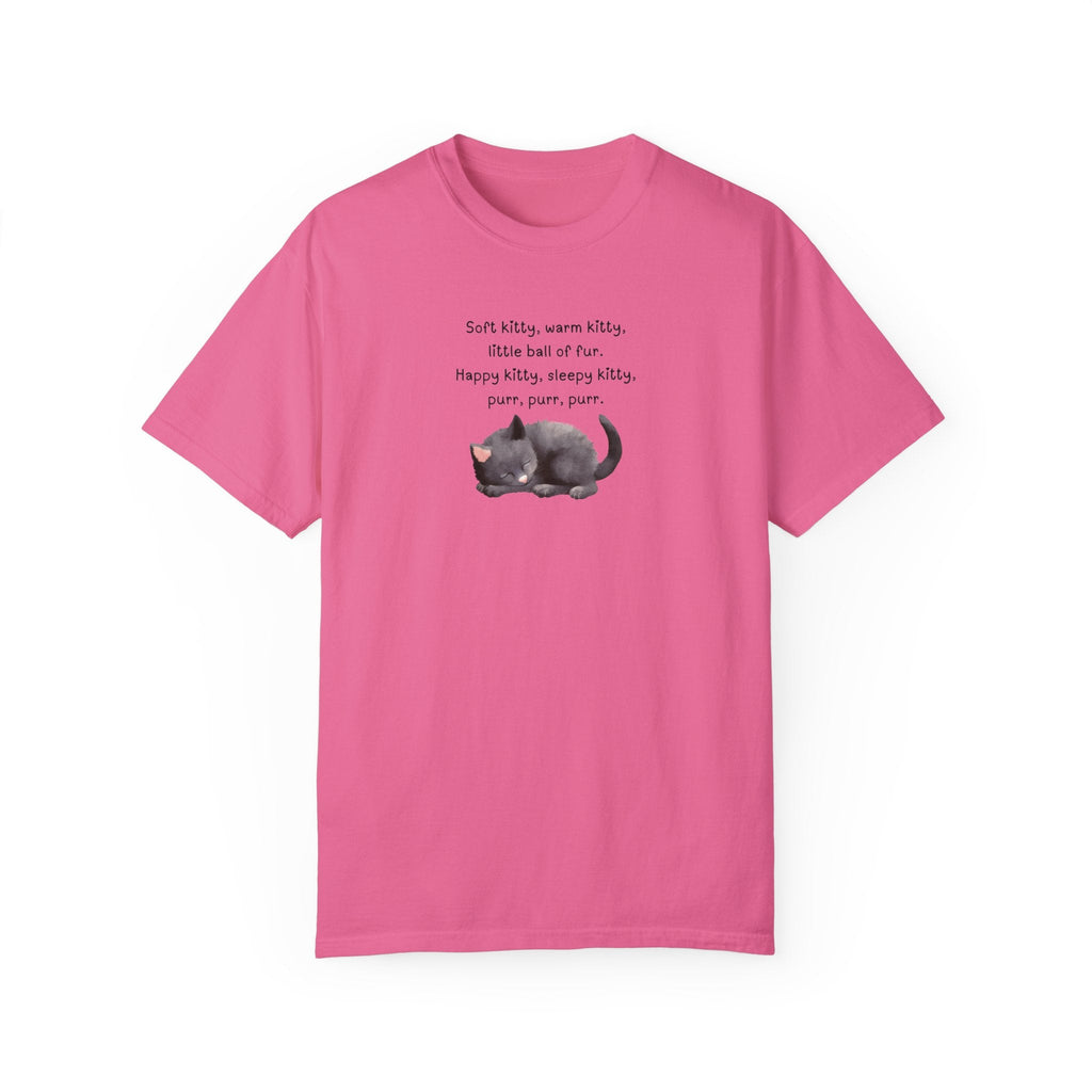 Soft Kitty Warm Kitty Unisex Garment - Dyed T - shirt - T - Shirt - Epileptic Al’s Shop