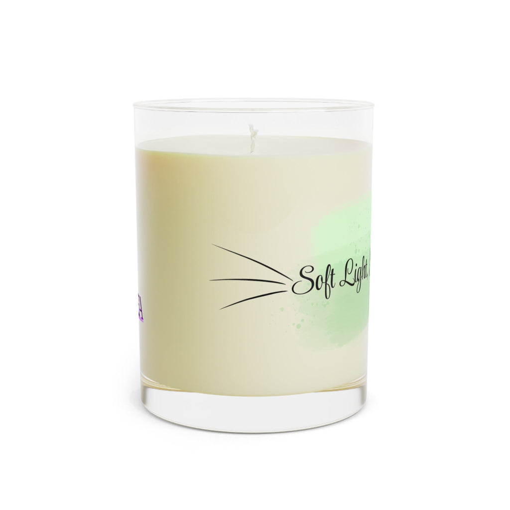 Soft Light, Sharp Whiskers – Cat Lover Scented Glass Candle - Decor, Candles, Scented - EpiAl's Shop