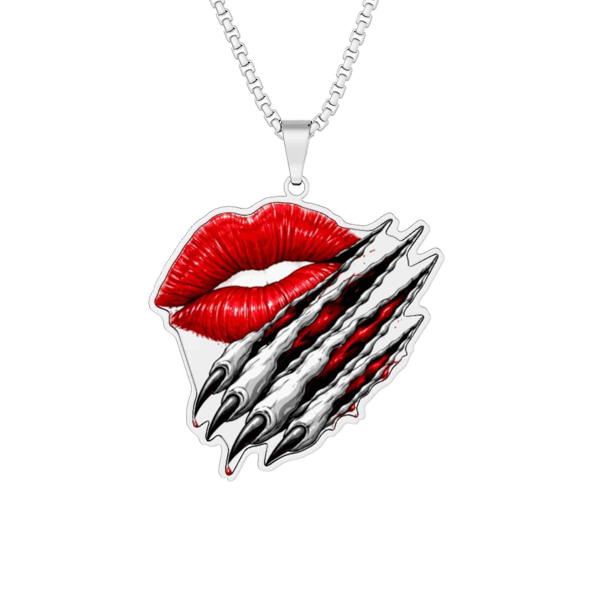 Soft Lips Sharp Claws Necklace | Cute But Dangerous Pendant - Jewelry, Necklaces - EpiAl's Shop