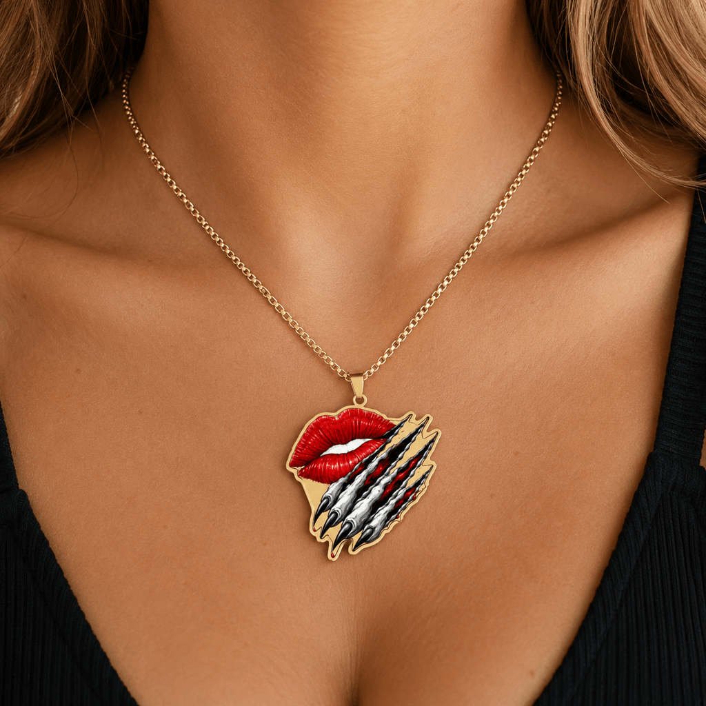 Soft Lips Sharp Claws Necklace | Cute But Dangerous Pendant - Jewelry, Necklaces - EpiAl's Shop