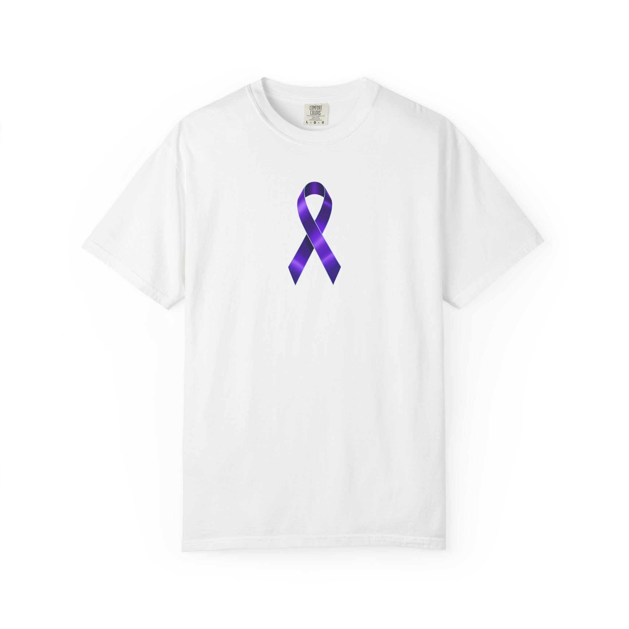 Solitary Purple Ribbon Awareness T-Shirt - Clothing, T-shirts - EpiAl's Shop