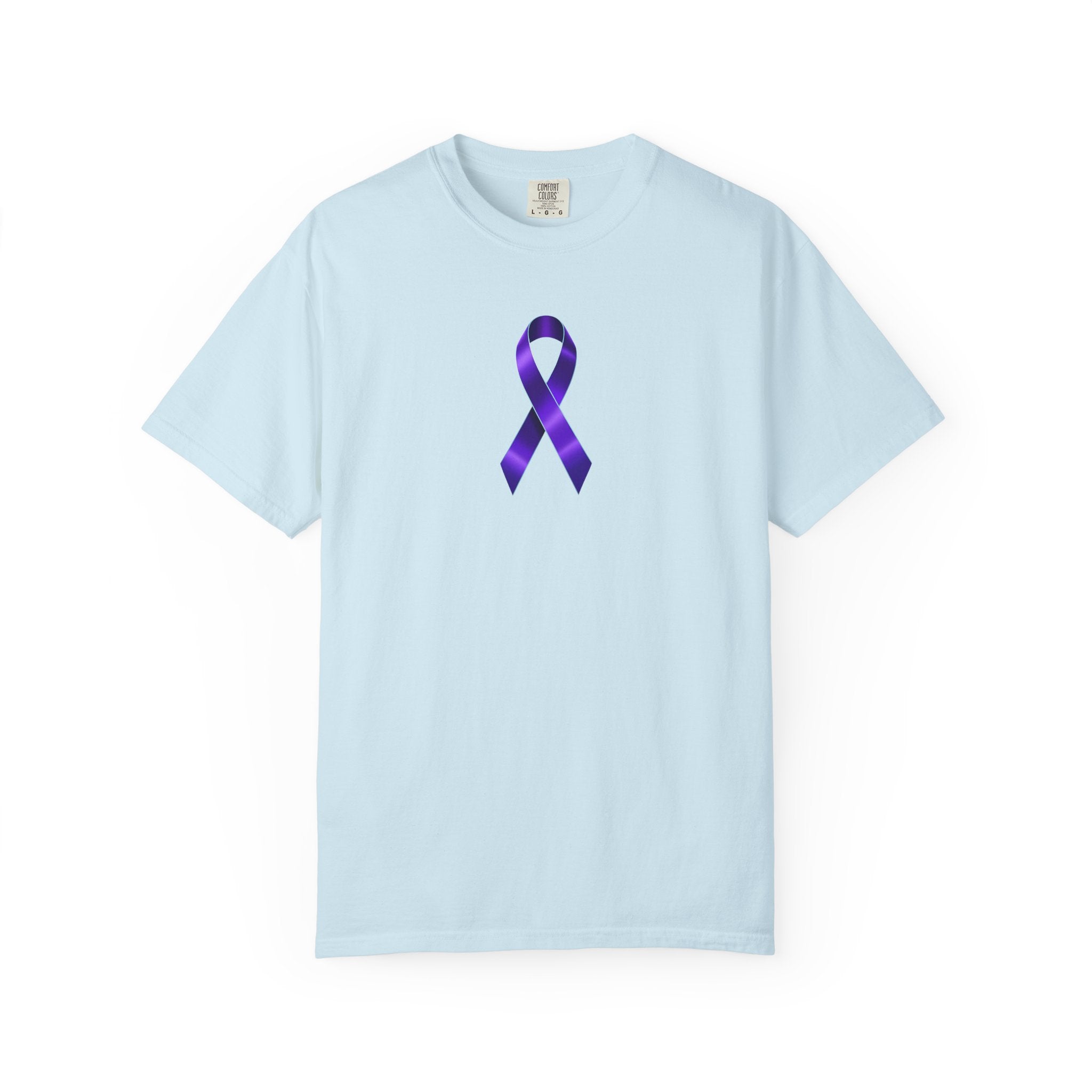 Solitary Purple Ribbon Awareness T-Shirt - Clothing, T-shirts - EpiAl's Shop