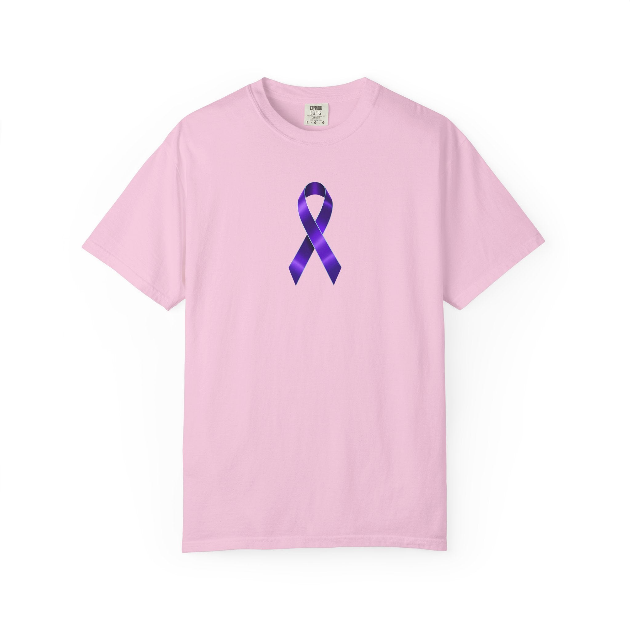 Solitary Purple Ribbon Awareness T-Shirt - Clothing, T-shirts - EpiAl's Shop