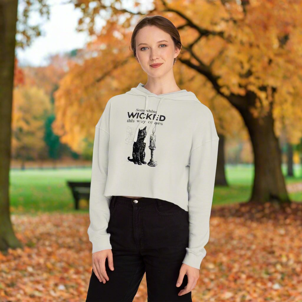 Something Wicked Women's Cropped Hooded Sweatshirt - Hoodie - EpiAl's Shop