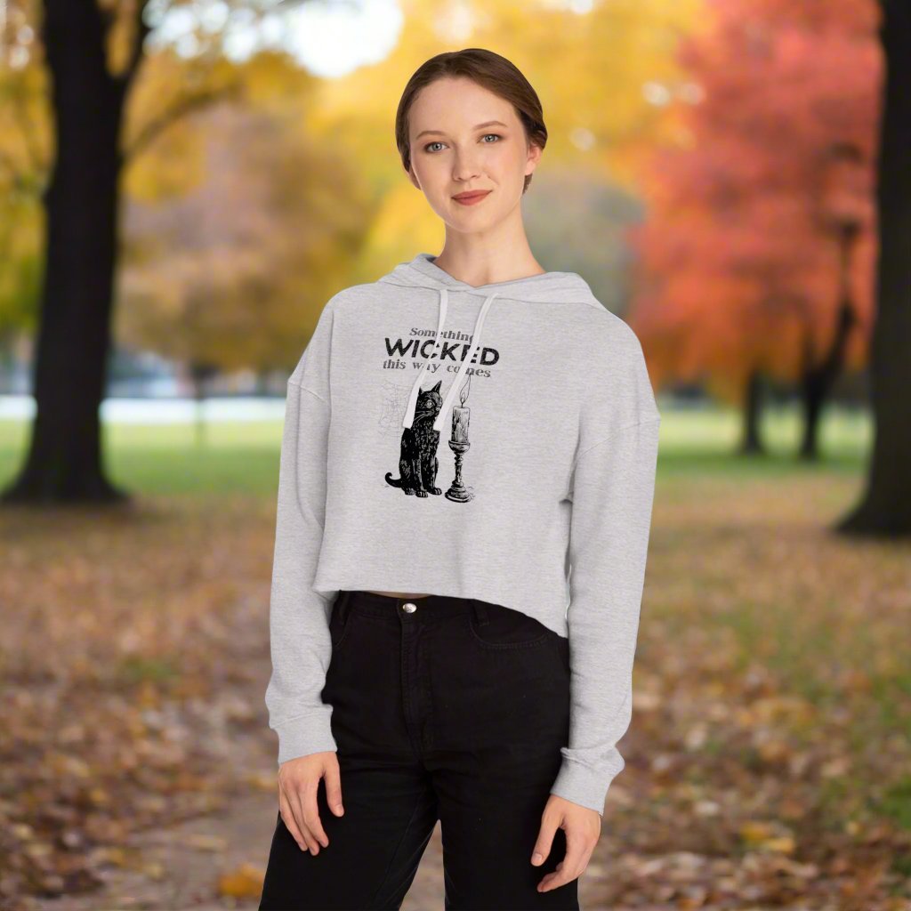 Something Wicked Women's Cropped Hooded Sweatshirt - Hoodie - EpiAl's Shop