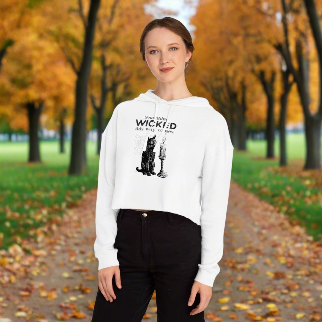 Something Wicked Women's Cropped Hooded Sweatshirt - Hoodie - EpiAl's Shop