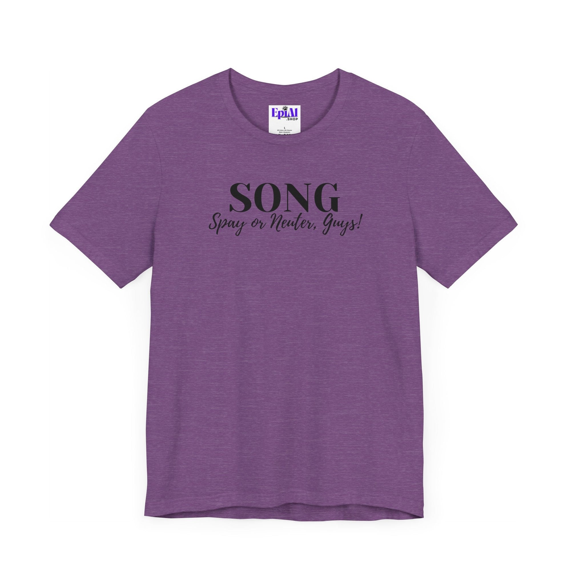 SONG Unisex Jersey Short Sleeve Tee - T - Shirt - Epileptic Al’s Shop
