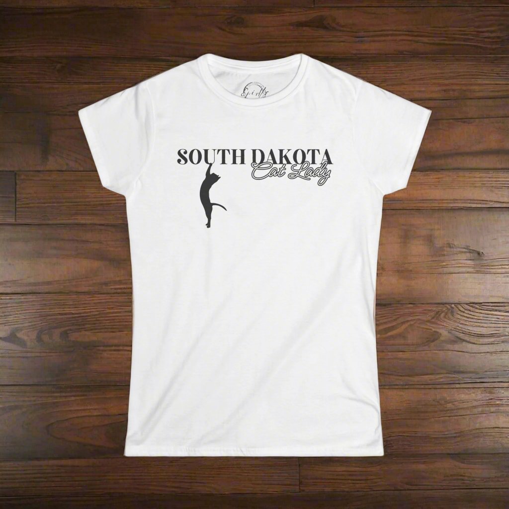 South Dakota Cat Lady Softstyle Tee - T - Shirt - EpiAl's Shop