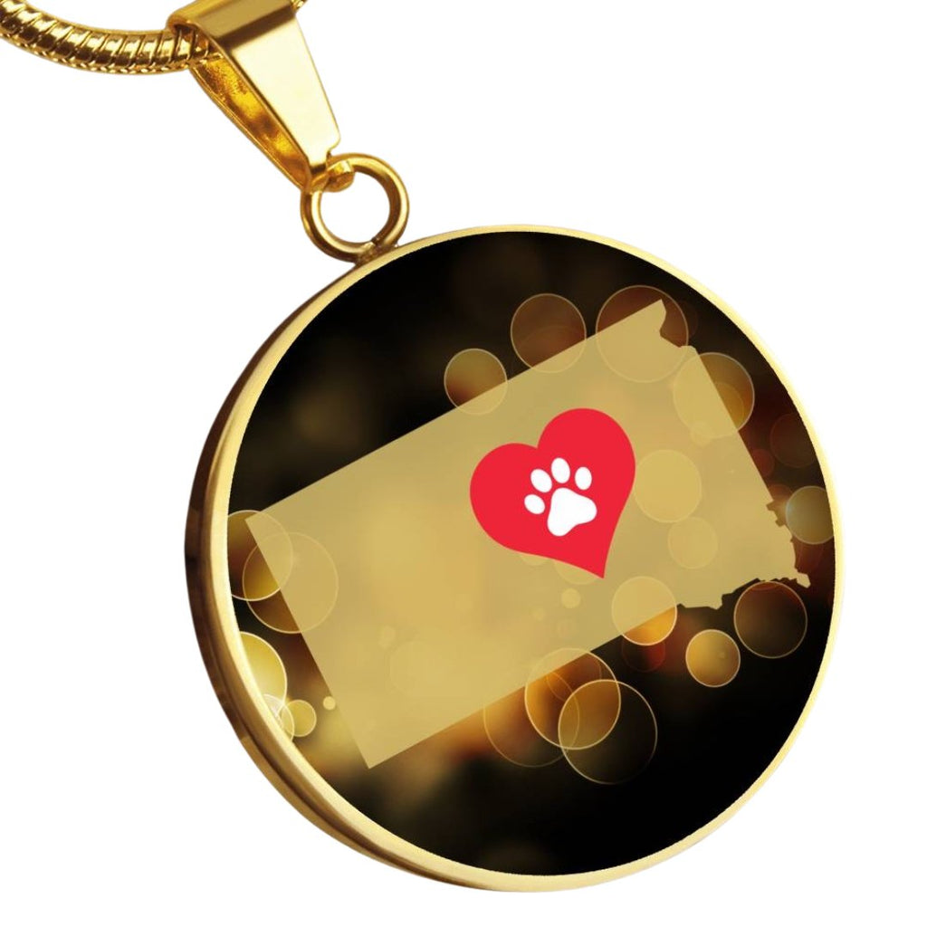 South Dakota luvs Cats Necklace - Jewelry - Epileptic Al’s Shop