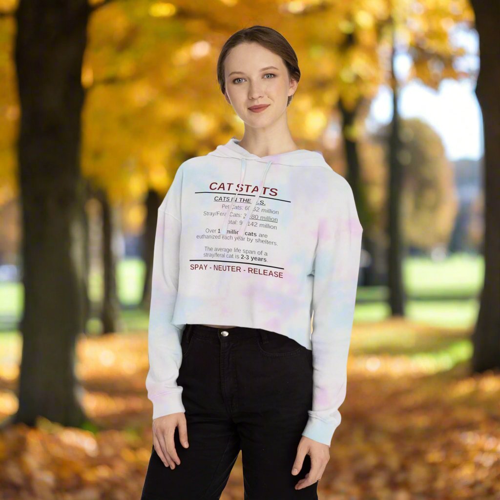 Spay Neuter Release Women's Cropped Hooded Sweatshirt - Hoodie - EpiAl's Shop