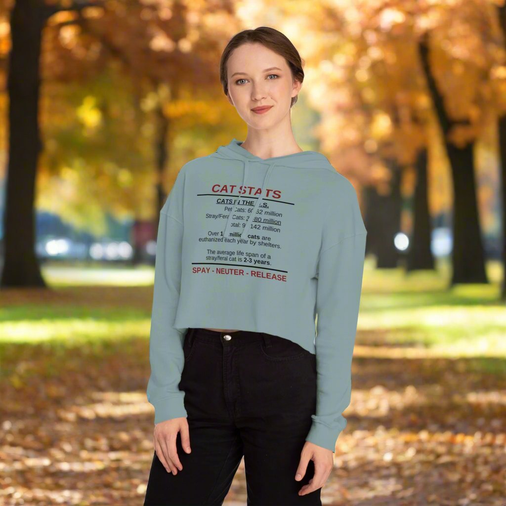 Spay Neuter Release Women's Cropped Hooded Sweatshirt - Hoodie - EpiAl's Shop