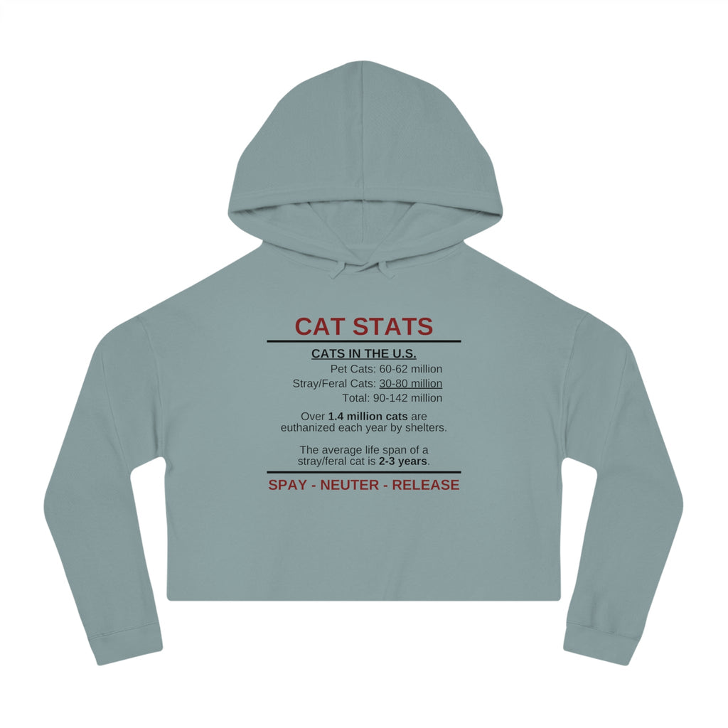 Spay Neuter Release Women's Cropped Hooded Sweatshirt - Hoodie - EpiAl's Shop