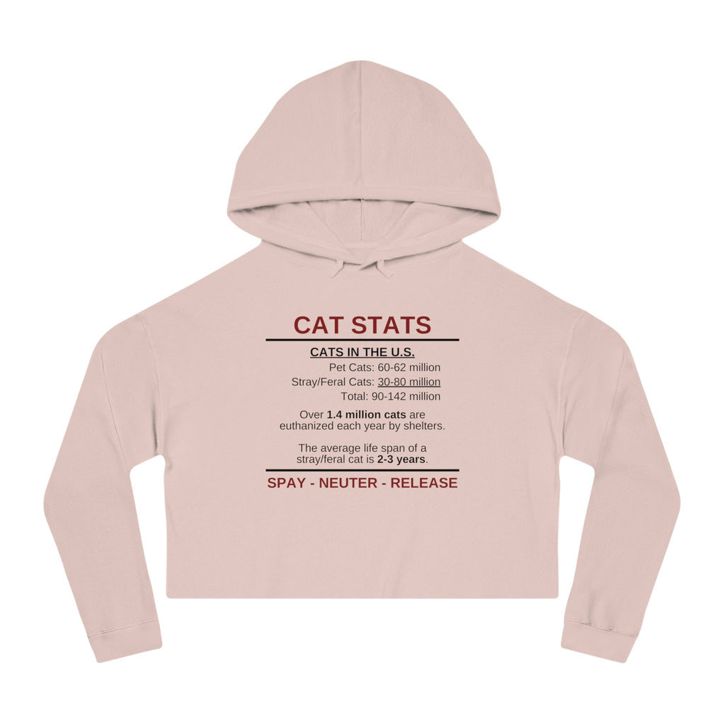Spay Neuter Release Women's Cropped Hooded Sweatshirt - Hoodie - EpiAl's Shop