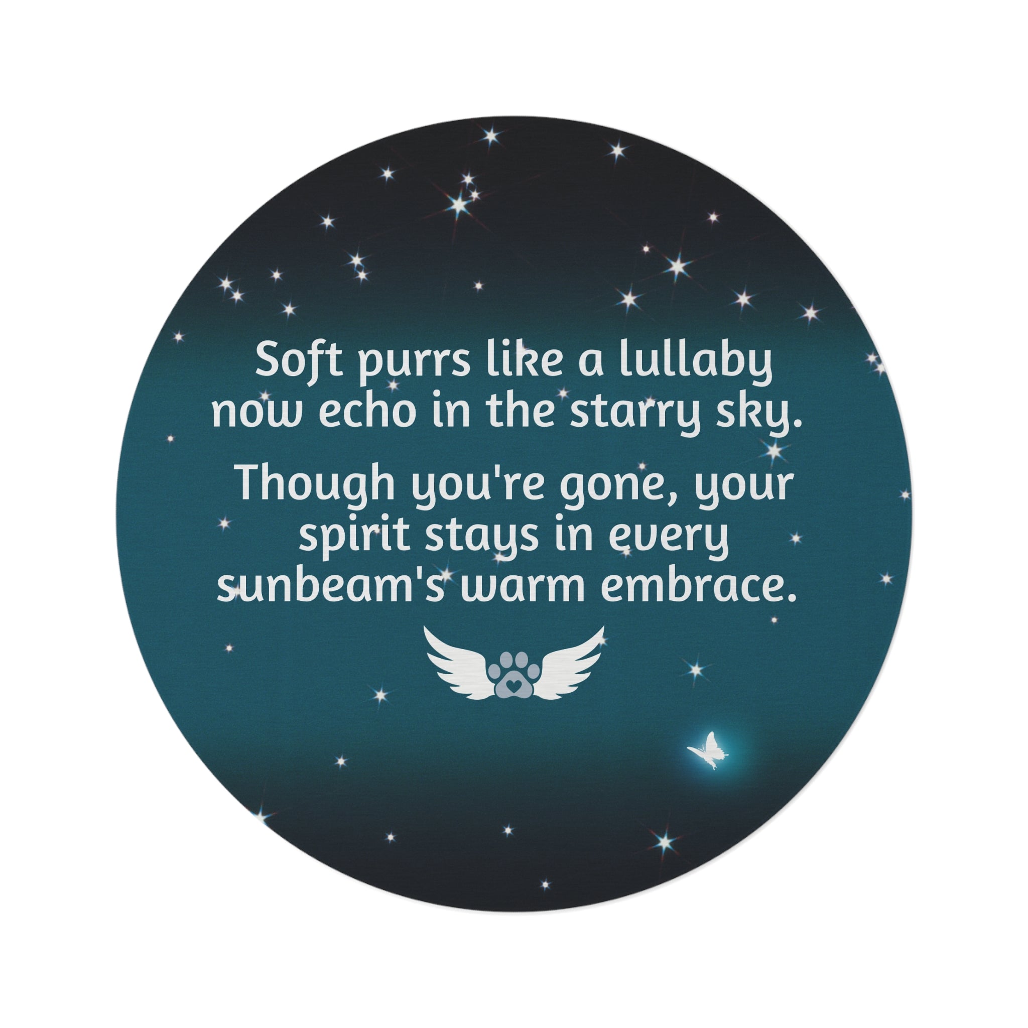 Special Kitty Memorial Round Rug with Comforting Quote - Decor, Home, Rugs & Doormats - EpiAl's Shop