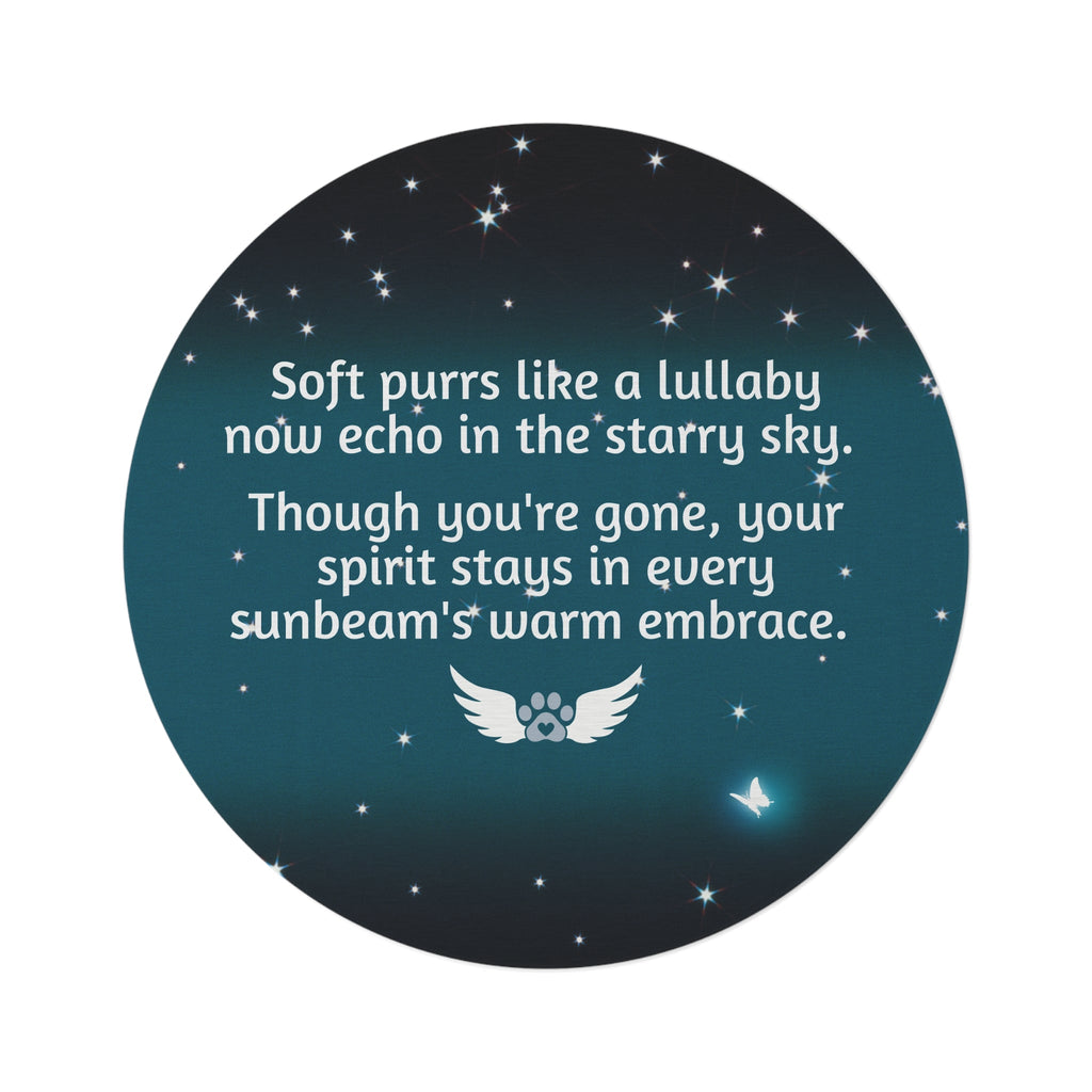 Special Kitty Memorial Round Rug with Comforting Quote - Decor, Home, Rugs & Doormats - EpiAl's Shop