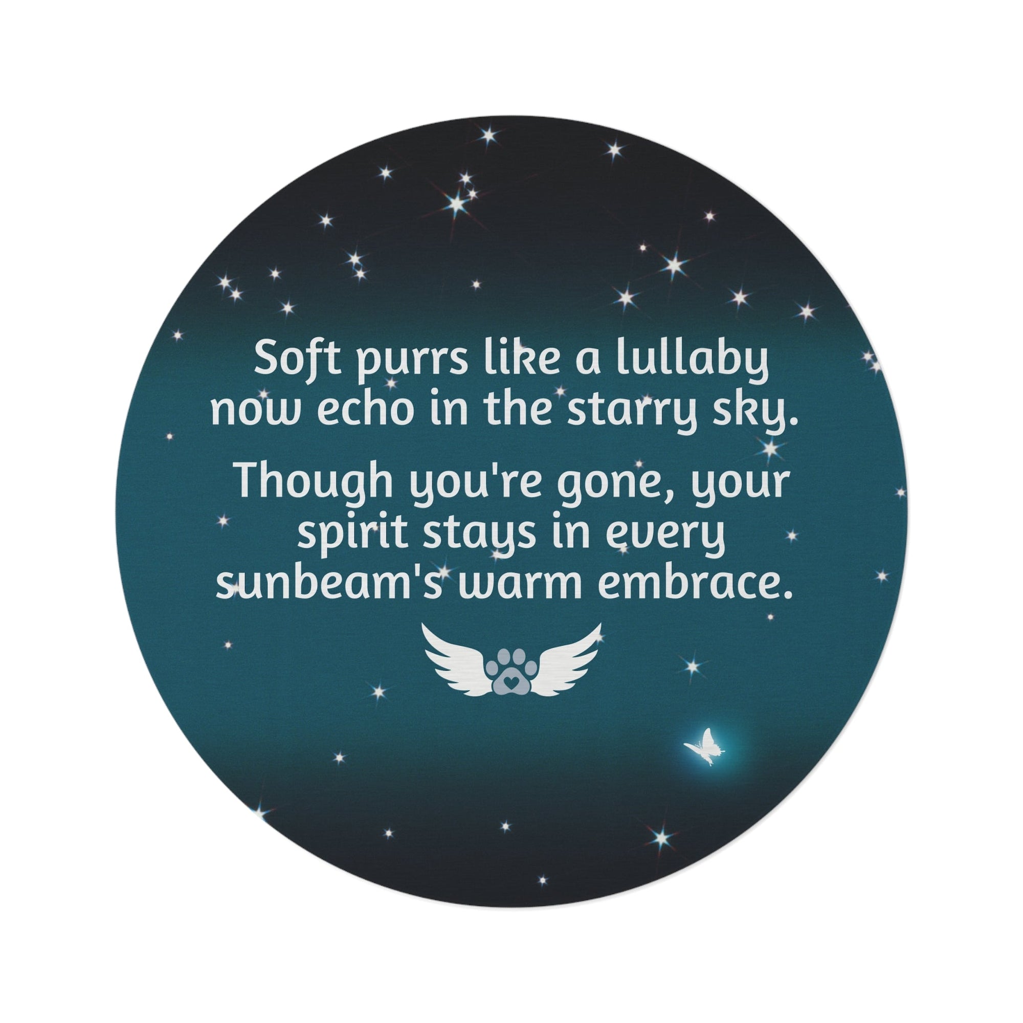 Special Kitty Memorial Round Rug with Comforting Quote - Decor, Home, Rugs & Doormats - EpiAl's Shop