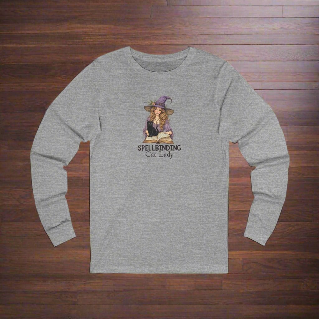 Spellbinding Cat Lady Long Sleeve Tee - Clothing, T-shirts, Long - Sleeve - EpiAl's Shop