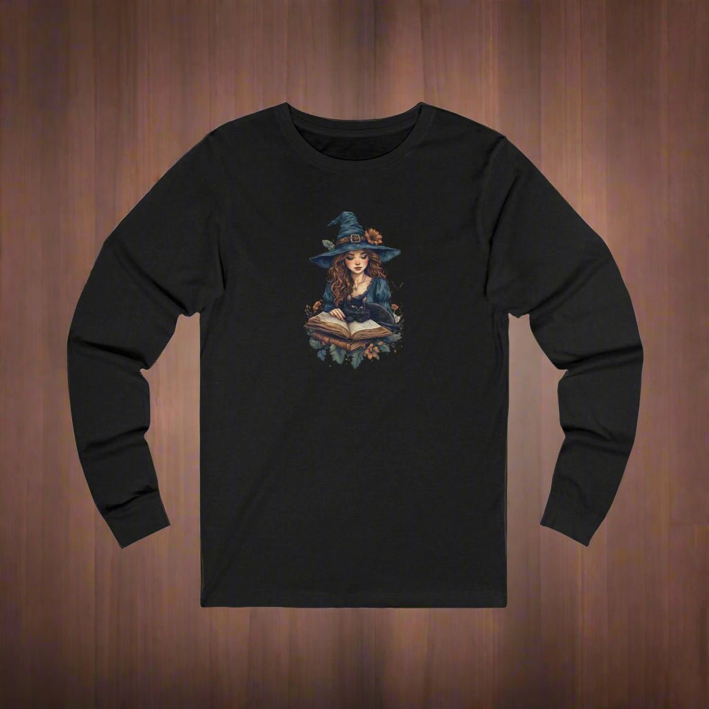Spellbinding Witch Unisex Long Sleeve Tee for Halloween - Clothing, T-shirts, Long - Sleeve - EpiAl's Shop