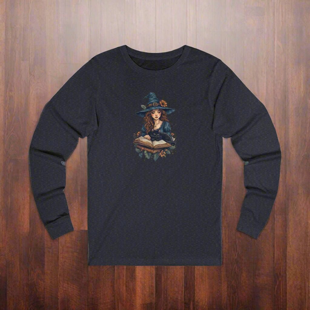 Spellbinding Witch Unisex Long Sleeve Tee for Halloween - Clothing, T-shirts, Long - Sleeve - EpiAl's Shop