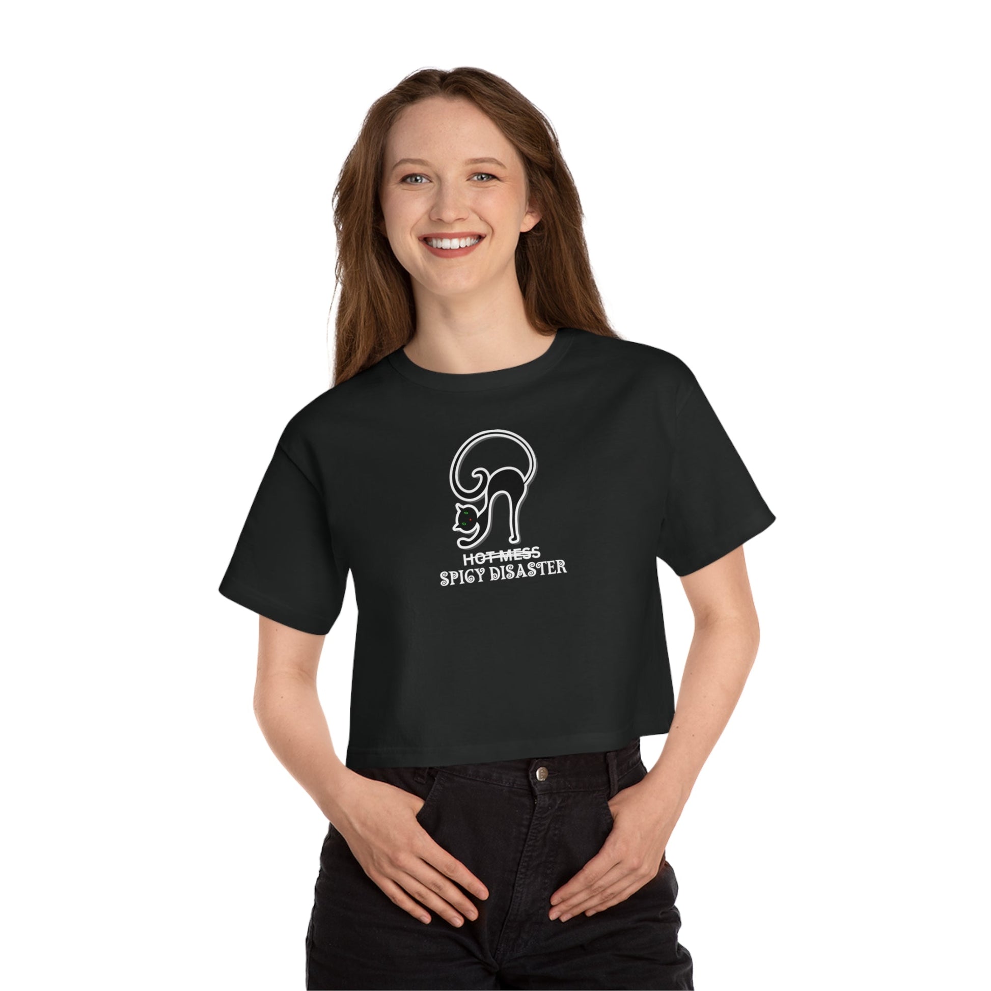 Spicy Disaster Champion Heritage Cropped T - Shirt - T - Shirt - Epileptic Al’s Shop