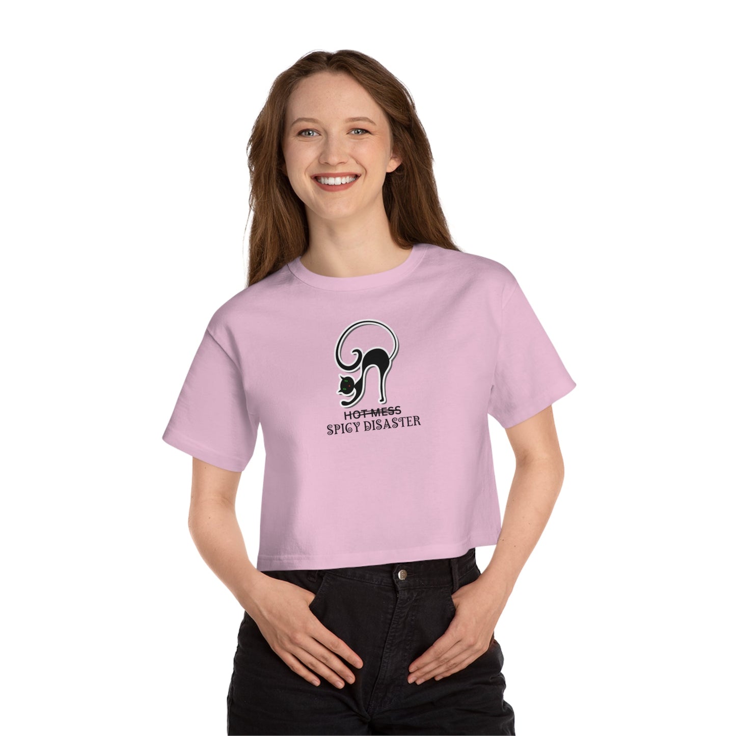 Spicy Disaster Champion Heritage Cropped T - Shirt - T - Shirt - Epileptic Al’s Shop