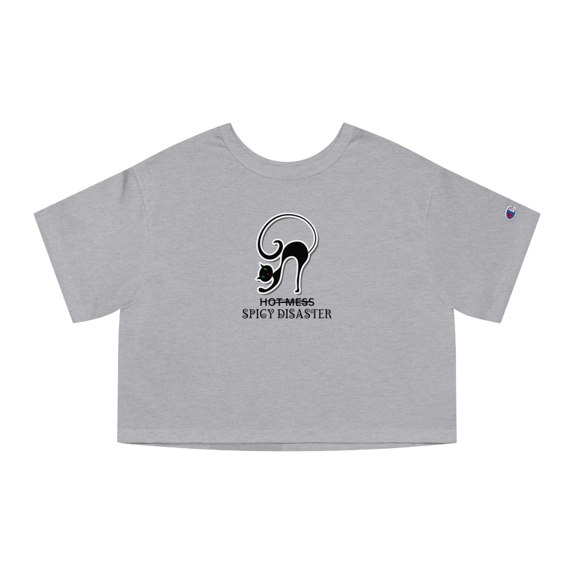 Spicy Disaster Champion Heritage Cropped T - Shirt - T - Shirt - Epileptic Al’s Shop