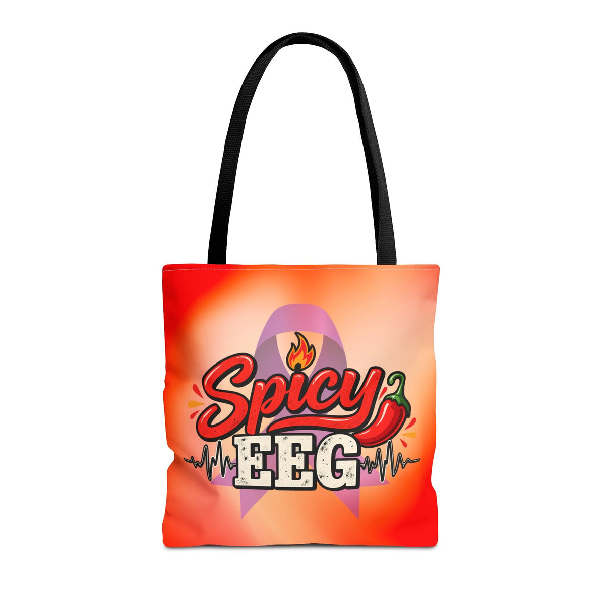 Spicy EEG Epilepsy Awareness Tote Bag | Funny Seizure Warrior Carryall - Bags, Tote - EpiAl's Shop
