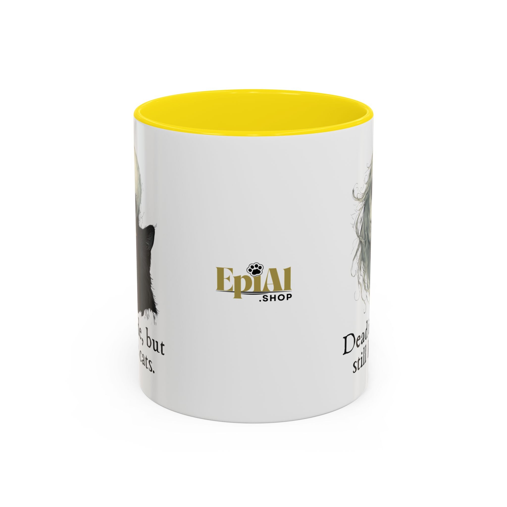 Spooky Dead Inside Cat Lover Coffee Mug - Drinkware, Coffee Mugs - EpiAl's Shop
