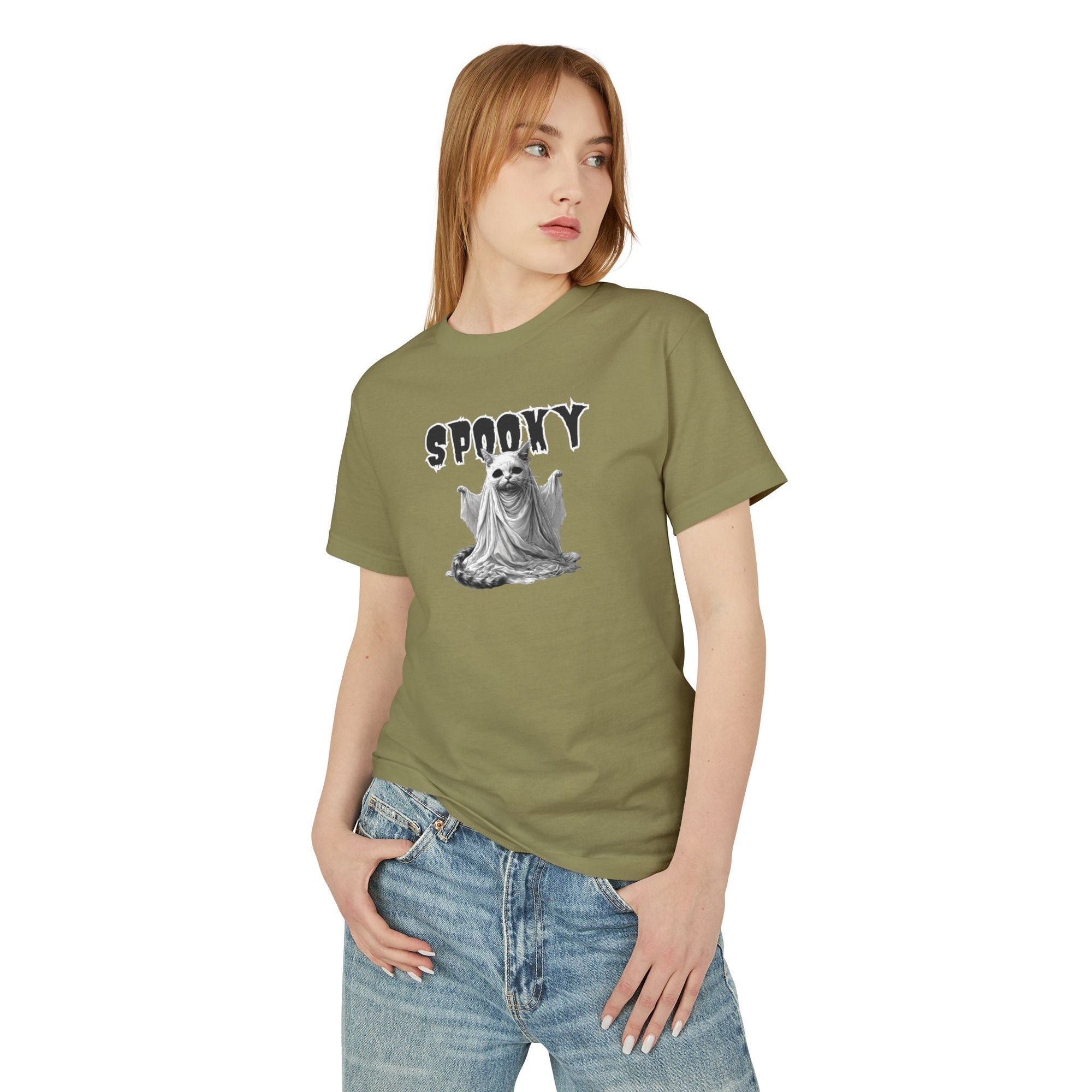 Spooky Ghost Kitty Unisex Tee, Halloween Shirt - Clothing, T-shirts - EpiAl's Shop