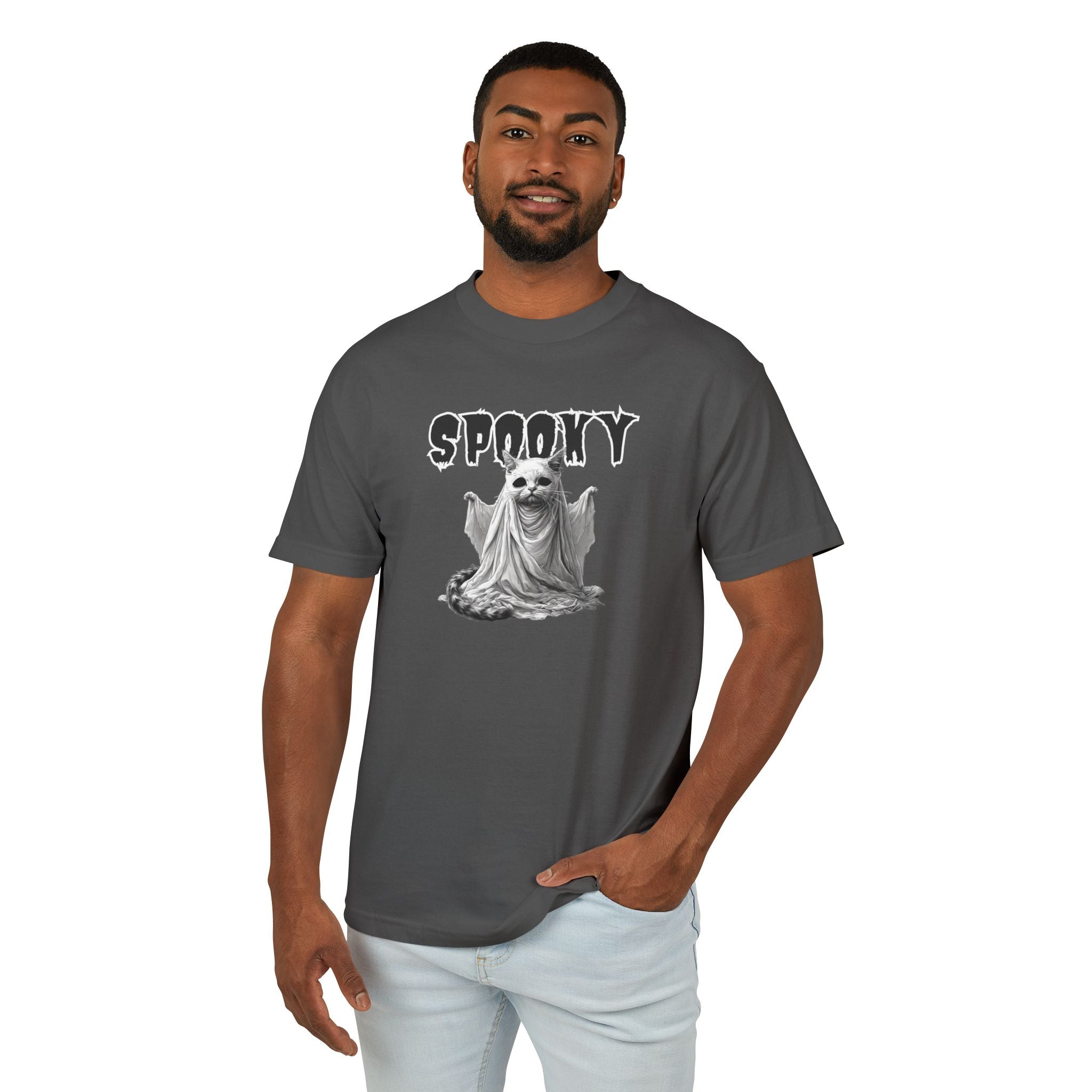 Spooky Ghost Kitty Unisex Tee, Halloween Shirt - Clothing, T-shirts - EpiAl's Shop
