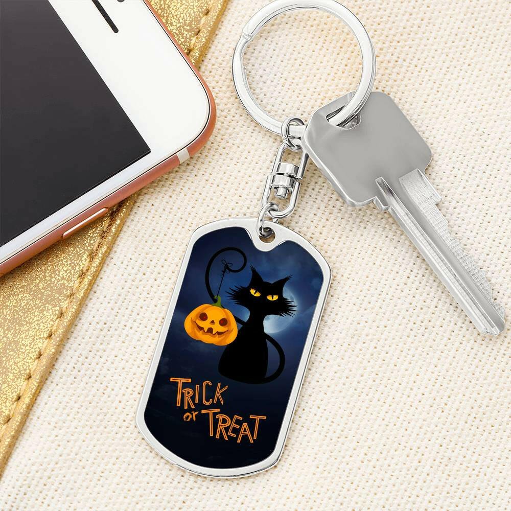 Spooky Kitty Keychain - Jewelry - Epileptic Al’s Shop