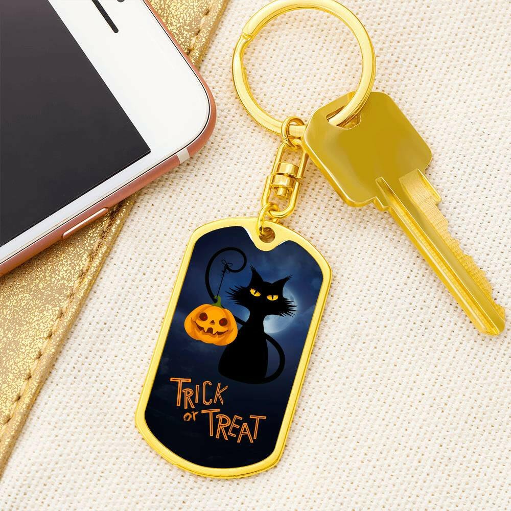 Spooky Kitty Keychain - Jewelry - Epileptic Al’s Shop