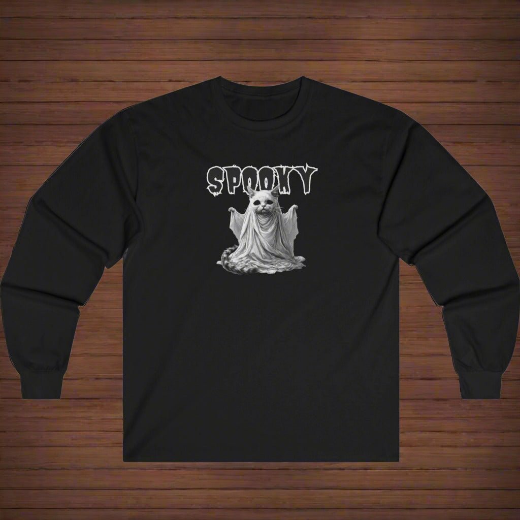 Spooky Long Sleeve Tee, Halloween Shirt - Clothing, T-shirts, Long - Sleeve - EpiAl's Shop
