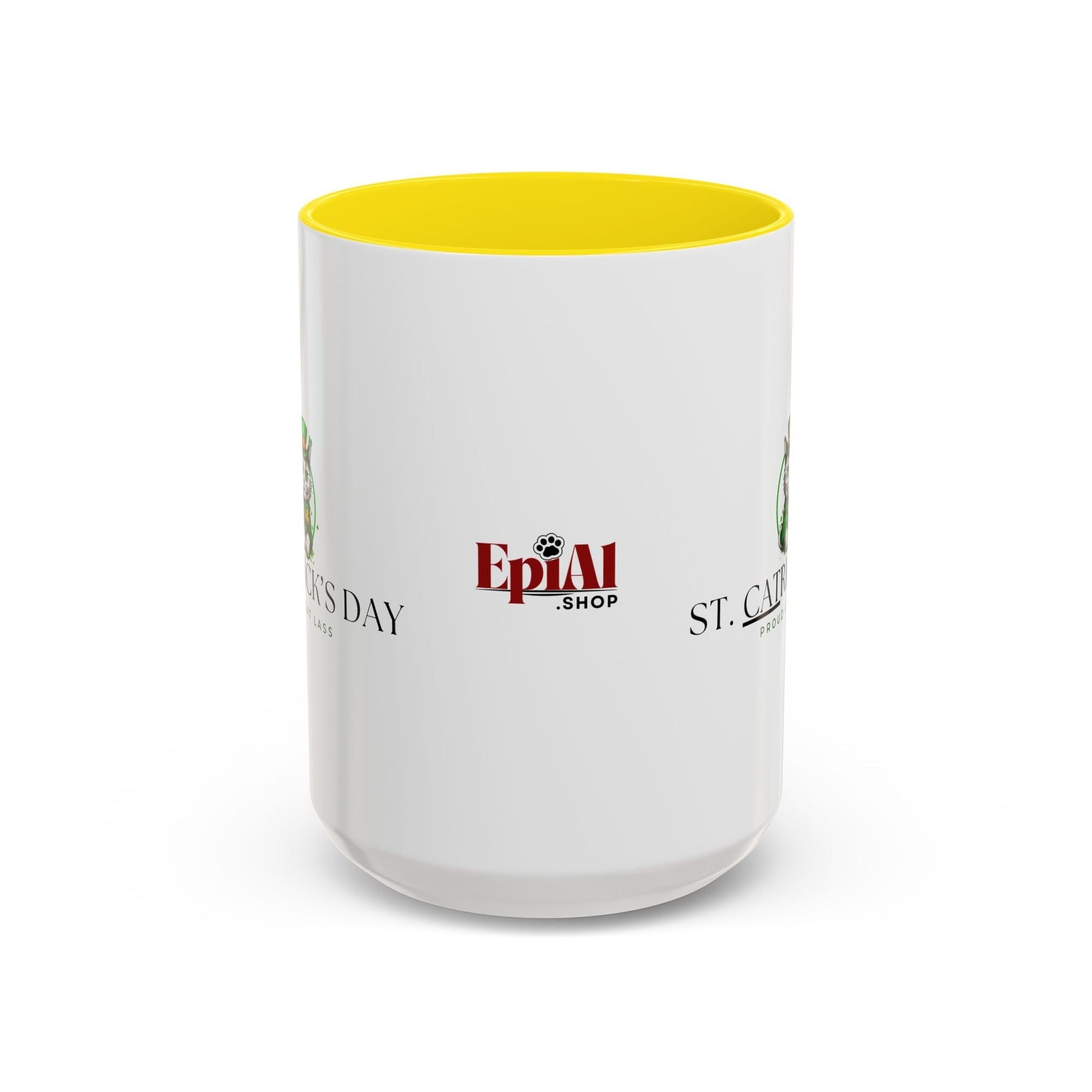St. Patrick's Day Cat Coffee Mug - Drinkware, Coffee Mugs - EpiAl's Shop