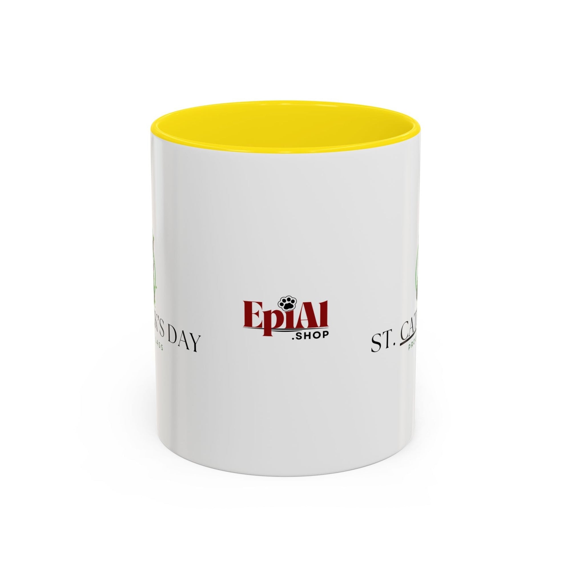 St. Patrick's Day Cat Coffee Mug - Drinkware, Coffee Mugs - EpiAl's Shop