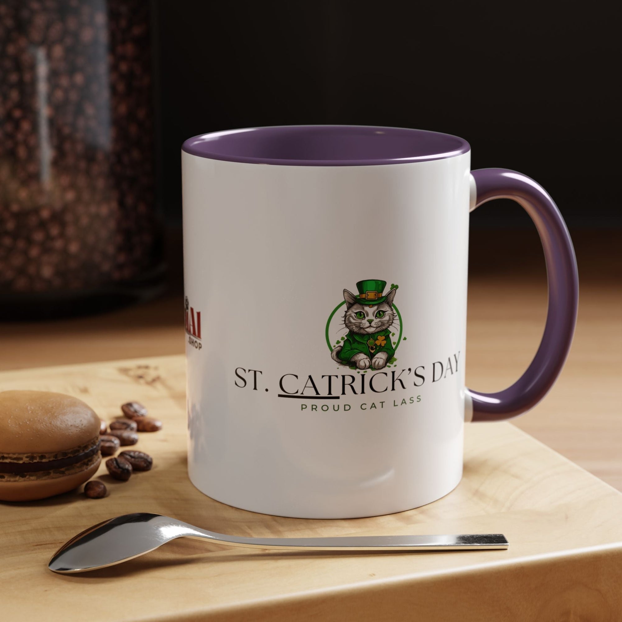 St. Patrick's Day Cat Coffee Mug - Drinkware, Coffee Mugs - EpiAl's Shop
