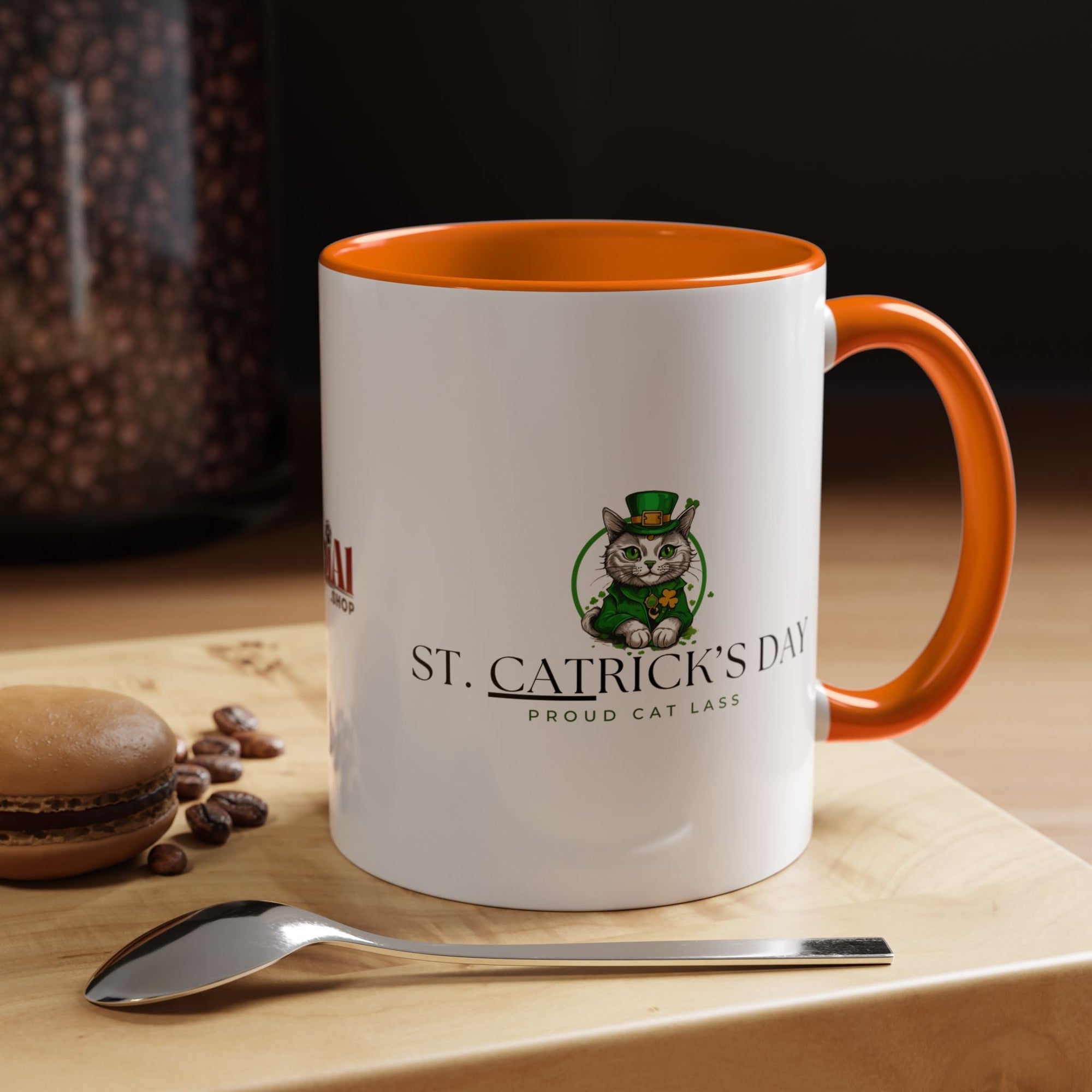 St. Patrick's Day Cat Coffee Mug - Drinkware, Coffee Mugs - EpiAl's Shop