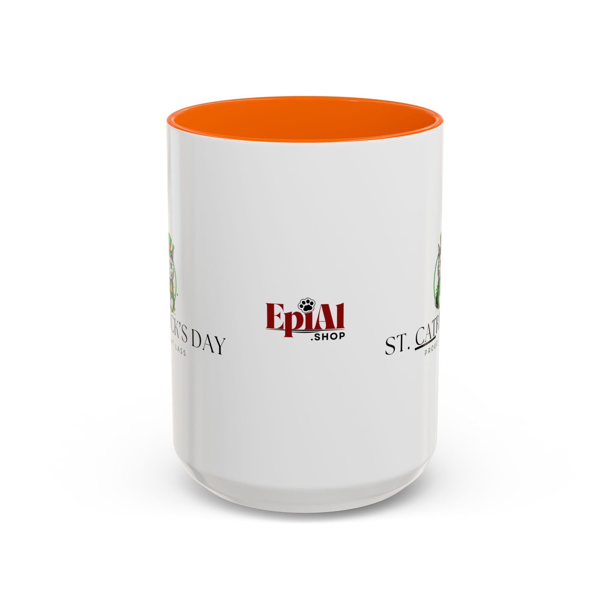 St. Patrick's Day Cat Coffee Mug - Drinkware, Coffee Mugs - EpiAl's Shop