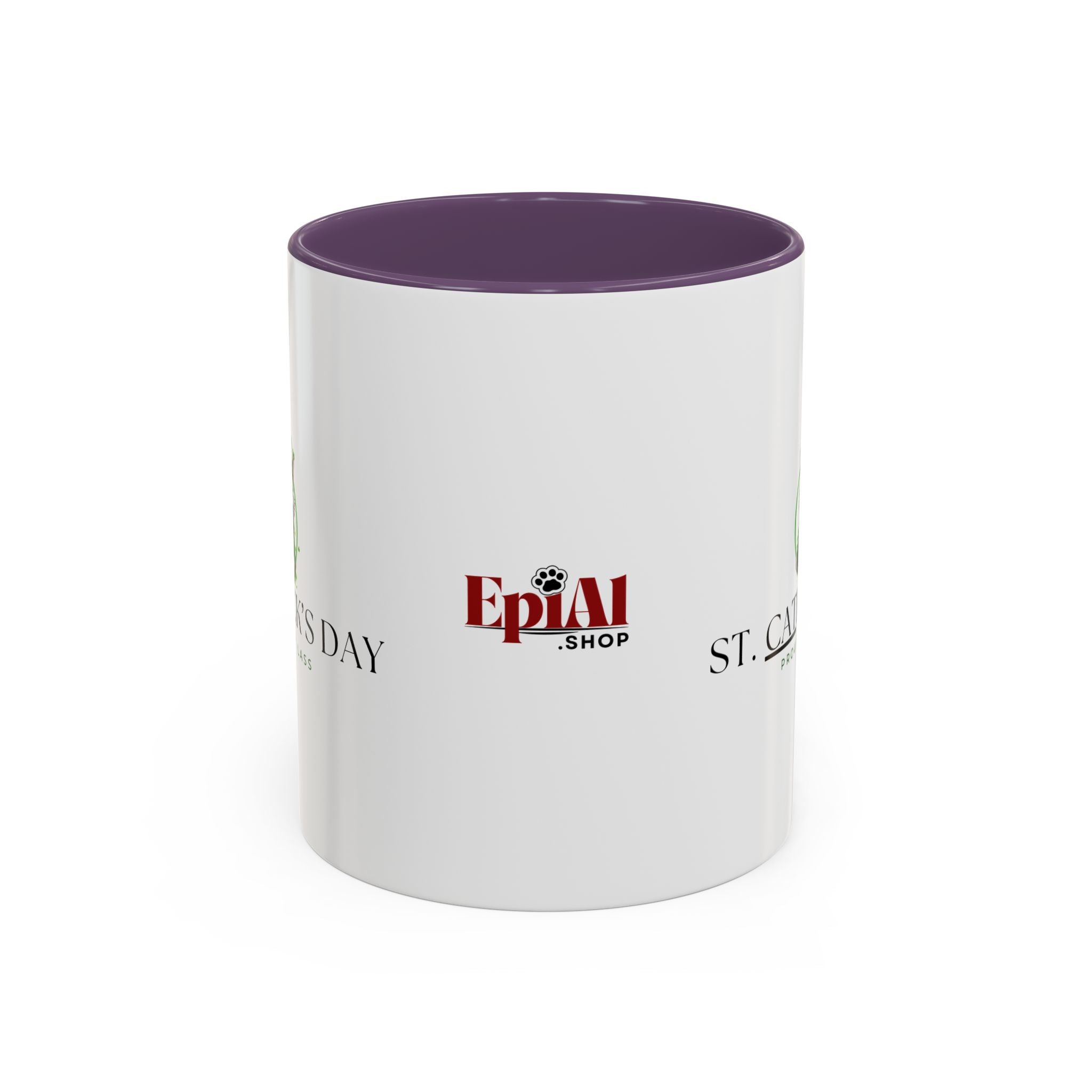 St. Patrick's Day Cat Coffee Mug - Drinkware, Coffee Mugs - EpiAl's Shop