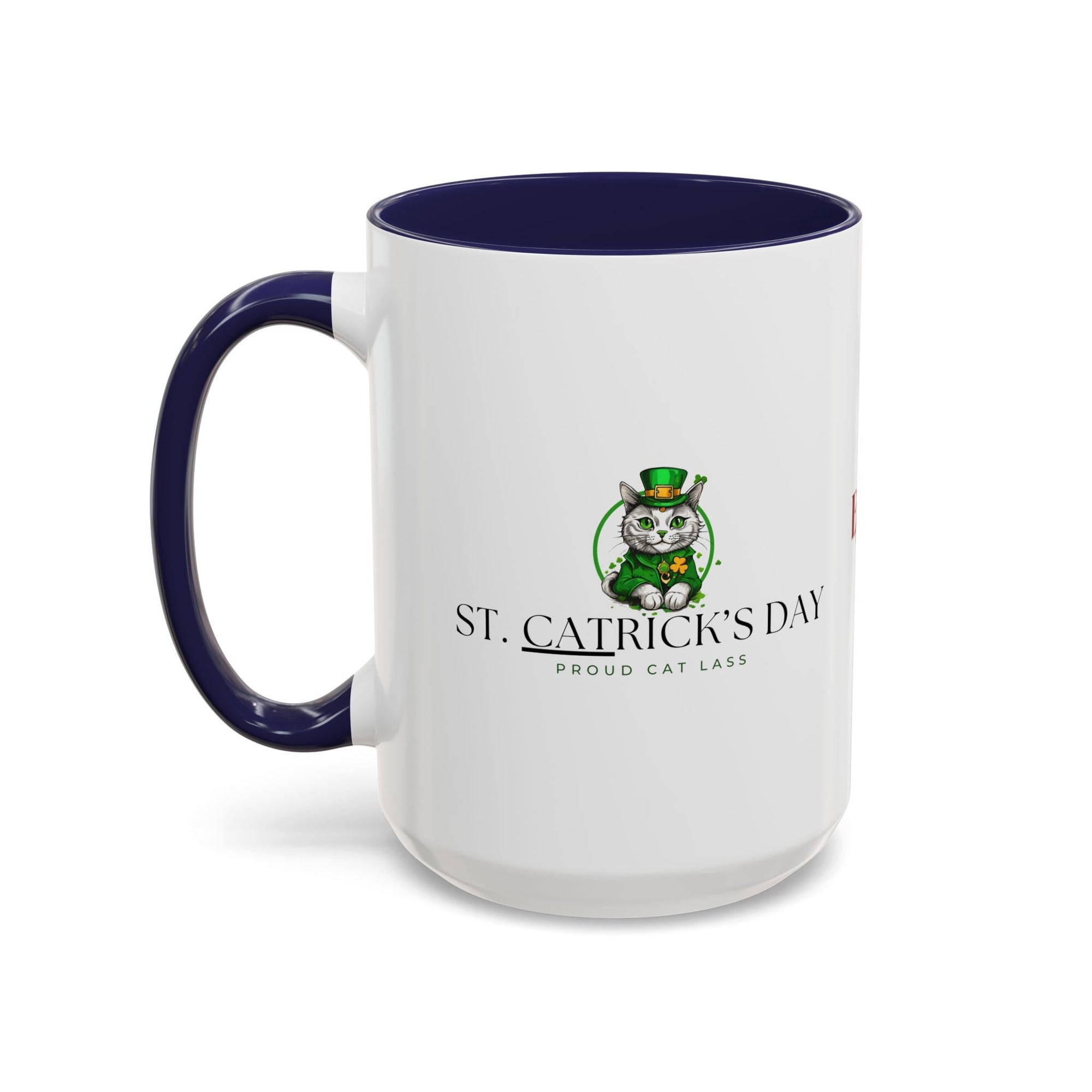 St. Patrick's Day Cat Coffee Mug - Drinkware, Coffee Mugs - EpiAl's Shop
