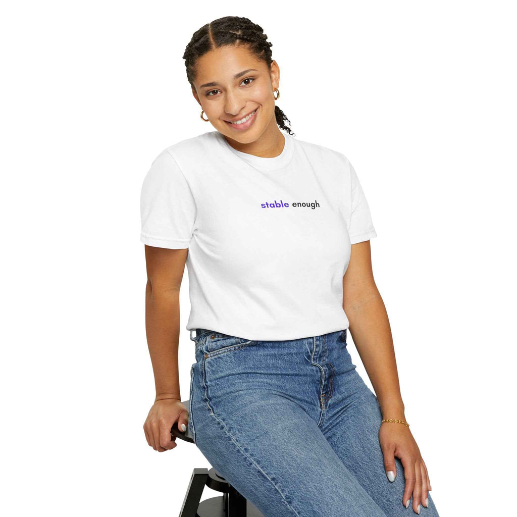 Stable Enough Epilepsy Awareness T-Shirt | Minimal Awareness Tee - Clothing, Unisex, T-Shirts - EpiAl's Shop