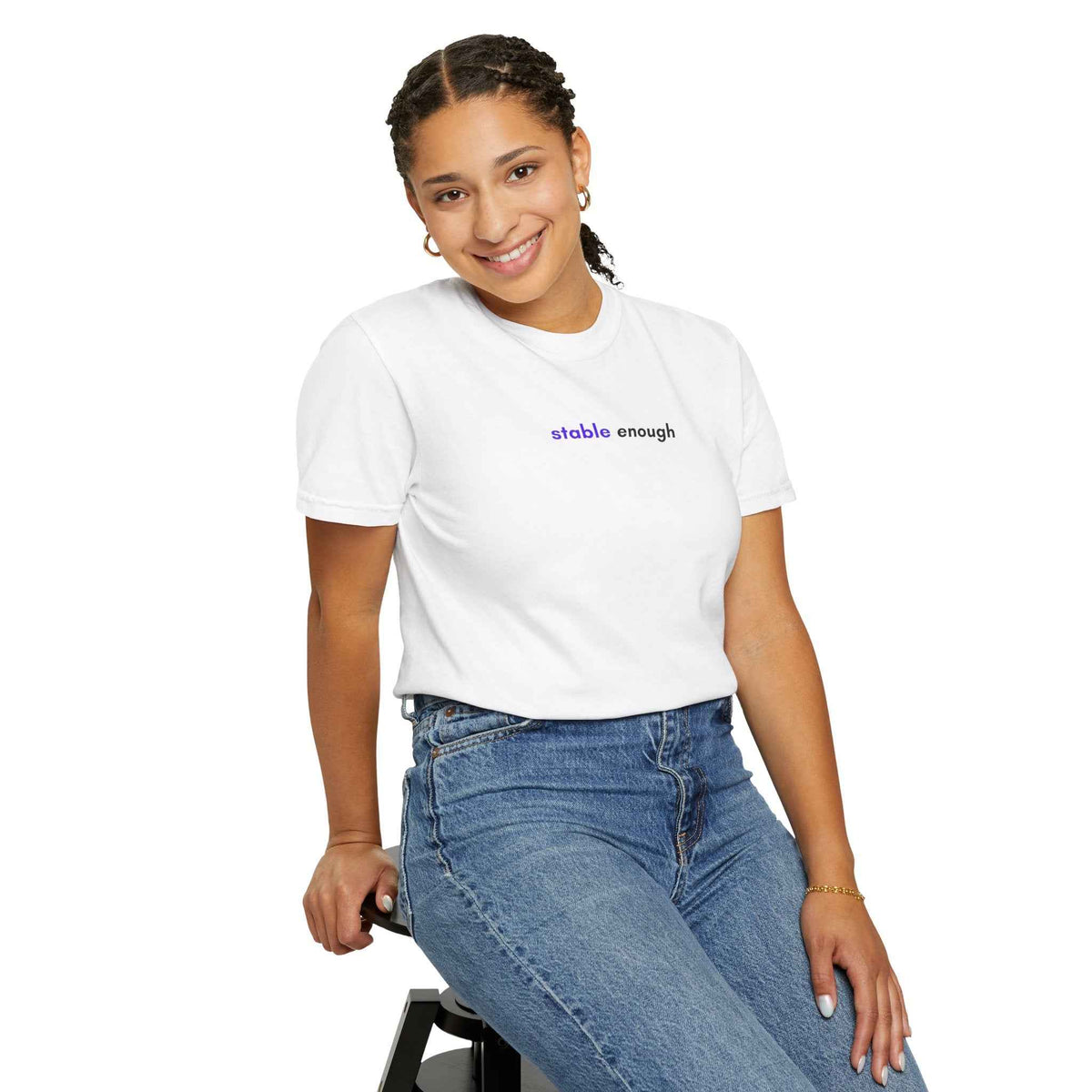 Stable Enough Epilepsy Awareness T-Shirt | Minimal Awareness Tee - Clothing, Unisex, T-Shirts - EpiAl's Shop