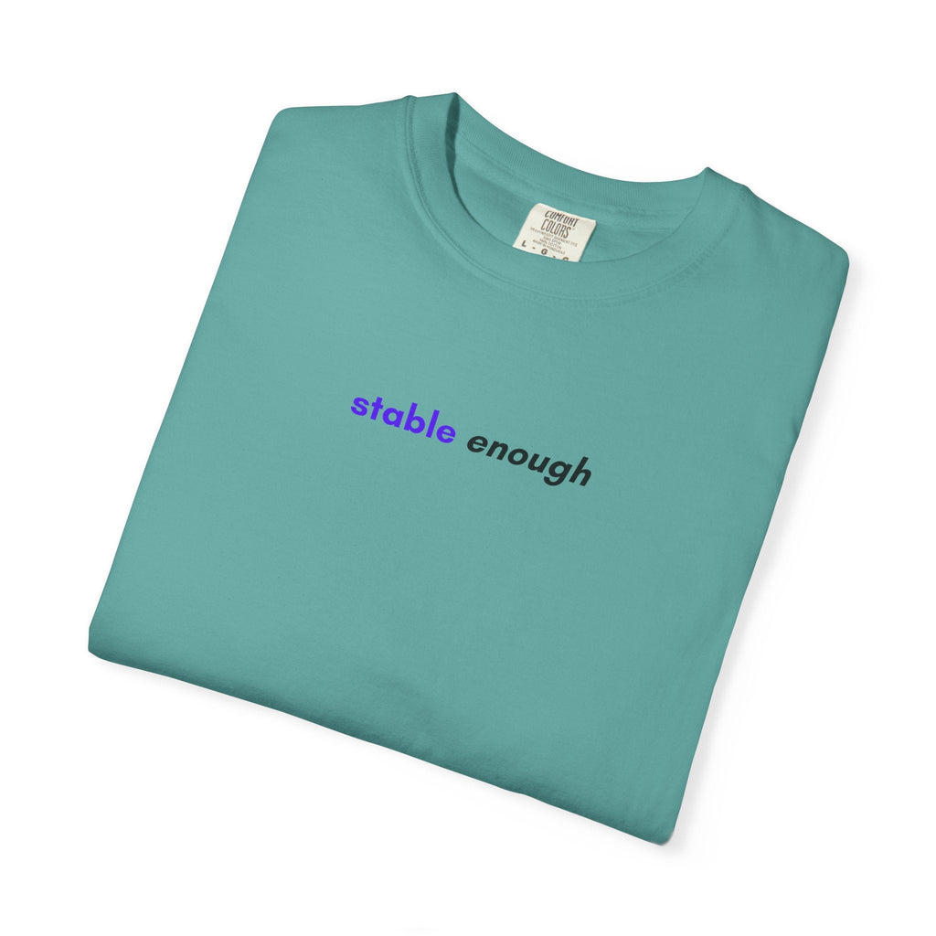 Stable Enough Epilepsy Awareness T-Shirt | Minimal Awareness Tee - Clothing, Unisex, T-Shirts - EpiAl's Shop