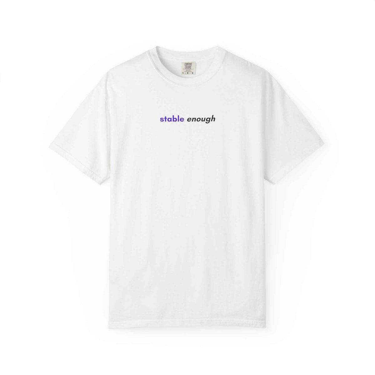 Stable Enough Epilepsy Awareness T-Shirt | Minimal Awareness Tee - Clothing, Unisex, T-Shirts - EpiAl's Shop