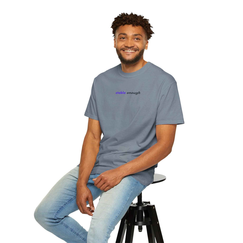 Stable Enough Epilepsy Awareness T-Shirt | Minimal Awareness Tee - Clothing, Unisex, T-Shirts - EpiAl's Shop