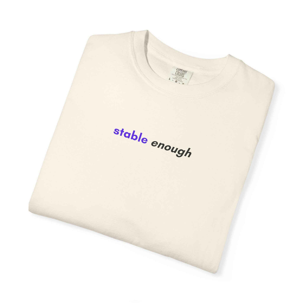 Stable Enough Epilepsy Awareness T-Shirt | Minimal Awareness Tee - Clothing, Unisex, T-Shirts - EpiAl's Shop