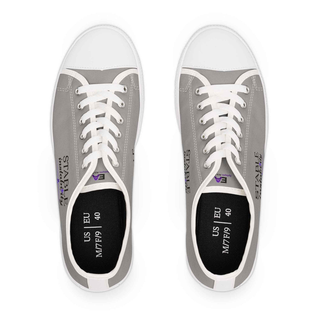 Stable Instability Canvas Sneakers – Epilepsy Awareness Low-Top Shoes - Shoes, Sneakers - EpiAl's Shop