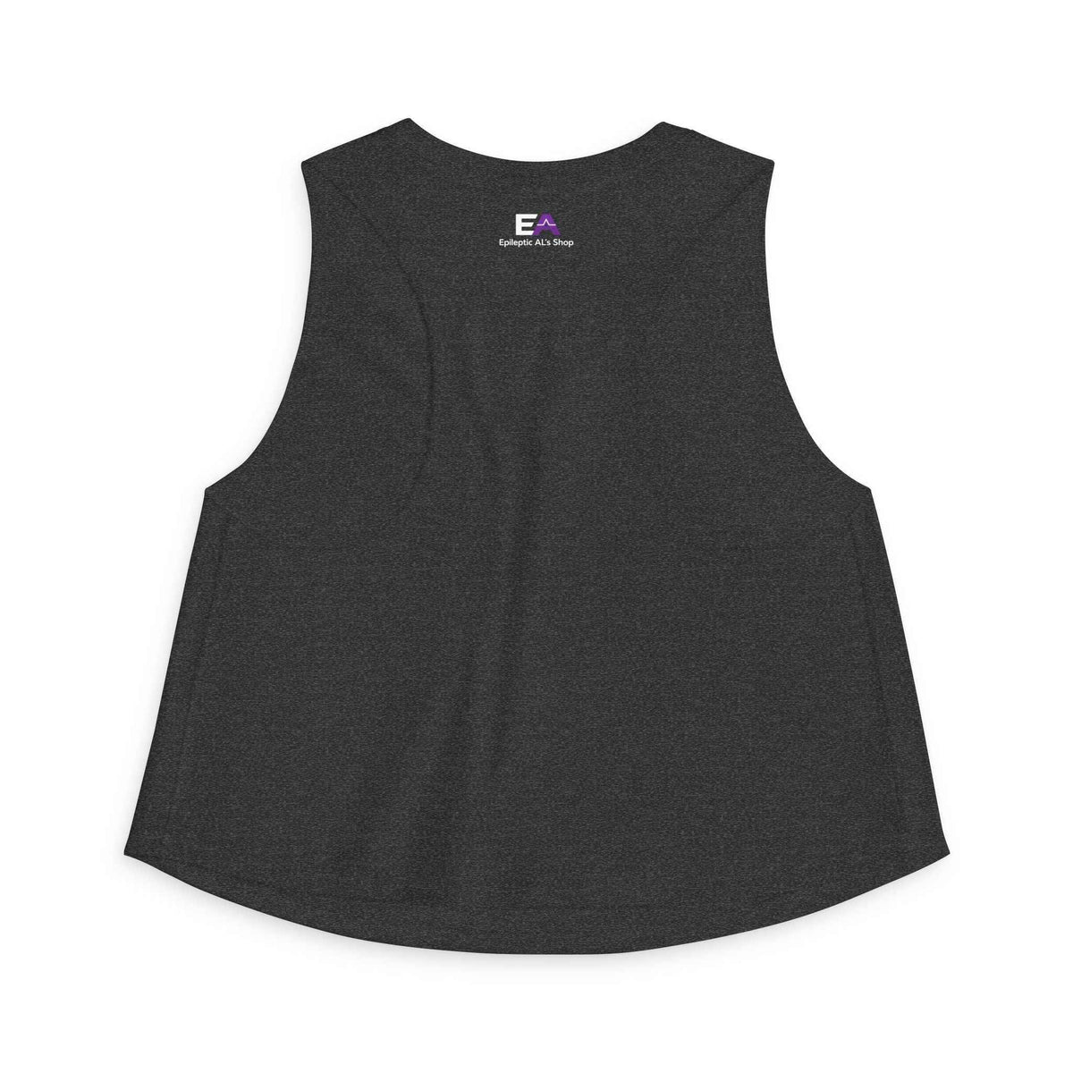 Stable Instability Epilepsy Awareness Crop Tank – Purple Ribbon Minimalist Crop Top - Clothing, Women, T-Shirts, Cropped - EpiAl's Shop