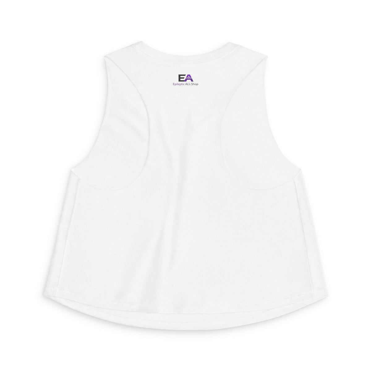 Stable Instability Epilepsy Awareness Crop Tank – Purple Ribbon Minimalist Crop Top - Clothing, Women, T-Shirts, Cropped - EpiAl's Shop